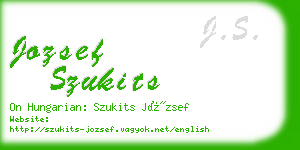 jozsef szukits business card